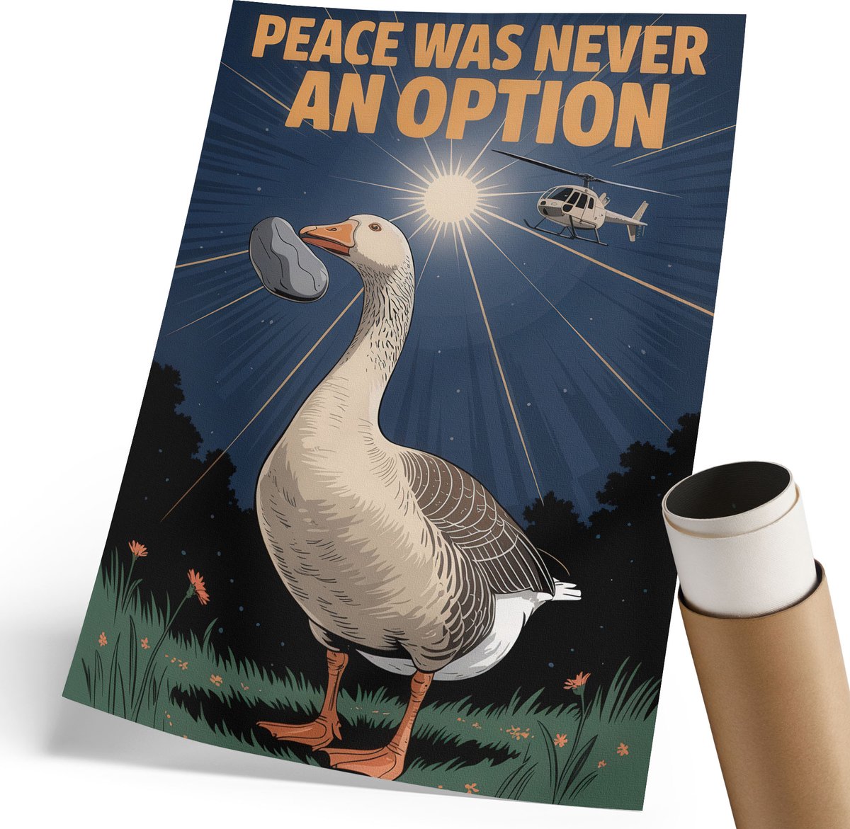 Coloray Canvas Poster Polycanvas - Kleurrijke Gebouwen, Geel - 420 x 594 mm - Wit Decoratie - Rechthoek - Decoratieve poster - Kantoor - Vintage