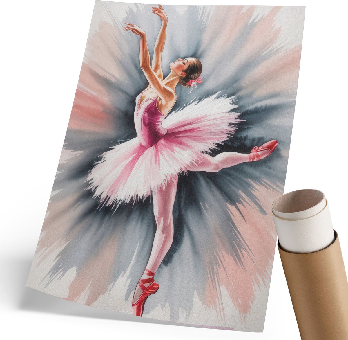 Coloray Polycanvas Wandposter - Stadstoren, Blauw - 420 x 594 mm - Blauw Wandposter - Rechthoek - Wandkunstwerk - Woonkamer - Klassiek