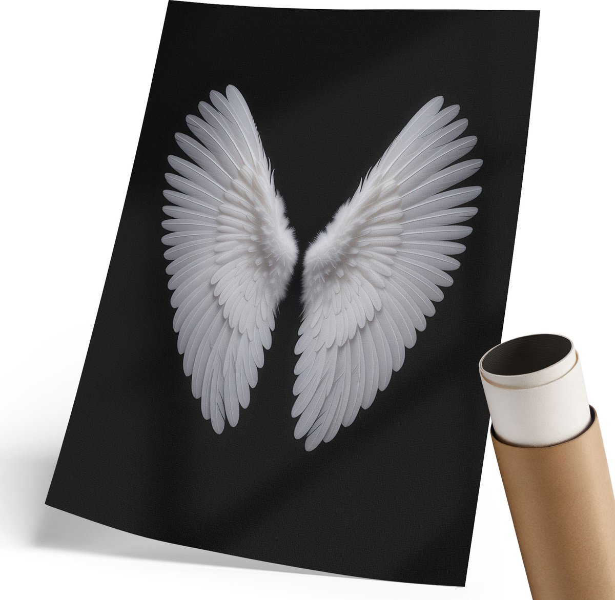Coloray Polycanvas Wandposter - Vergeet-Me-Nietbloem, Illustratie - 420 x 594 mm - Romig Decoratie - Rechthoek - Wandkunstwerk - Woonkamer, Slaapkamer, Kantoor - Klassiek