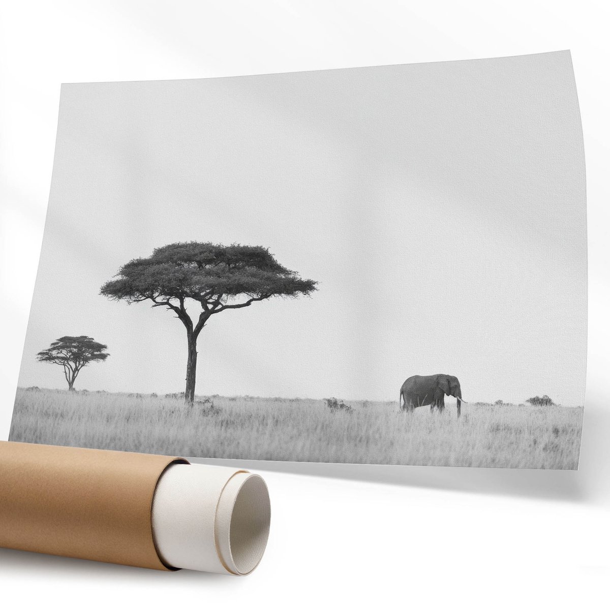 Coloray Polycanvas Wandposter - Oosterse Tempel, Illustratie - 594 x 840 mm - Oranje Design - Rechthoek - Canvasposter - Woonkamer - Japanse
