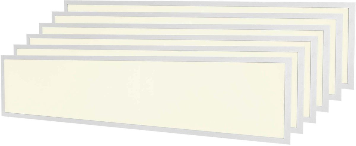LEDVION 6X LED Panel - 120x30 - 36W - 3000K - 4000LIncl. LED driver + Snelconnector Wit
