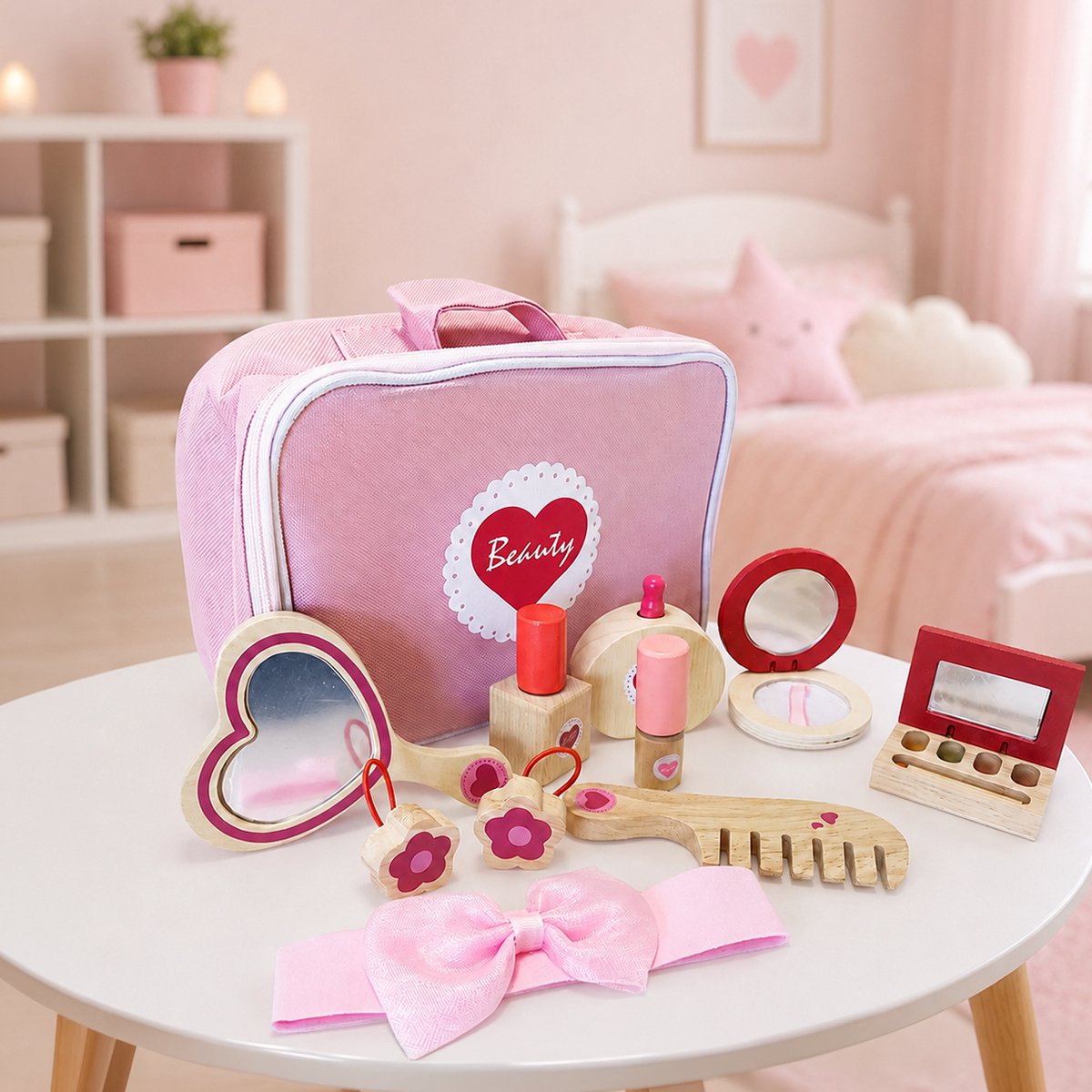 Speelgoed make-up koffertje – Roze – Vanaf 2 jaar
