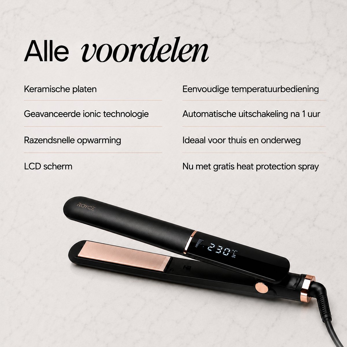 Professionele Stijltang - Stijltang 2 in 1 - Krultang - Snel - afbeelding 2