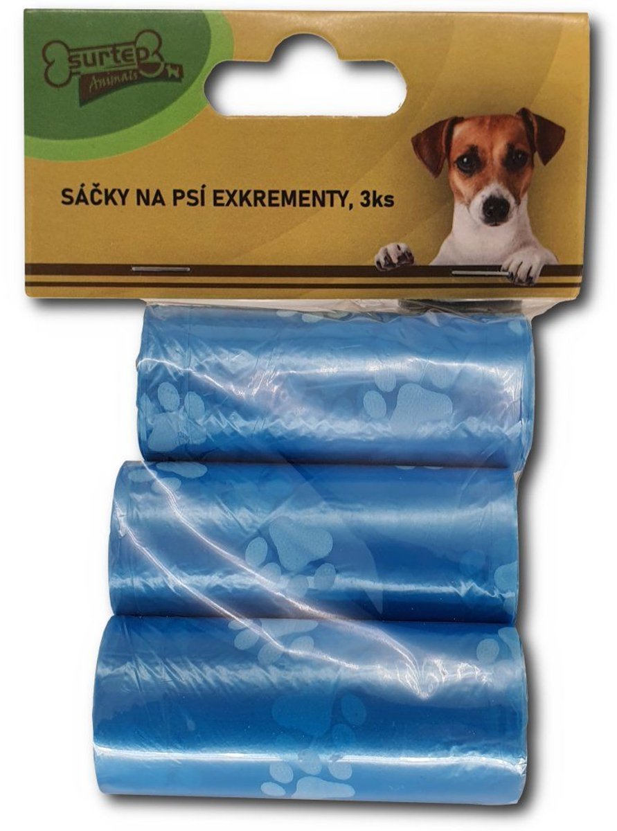Surtep Animals hondenpoepzakjes met print, 18 rollen, mix kleuren