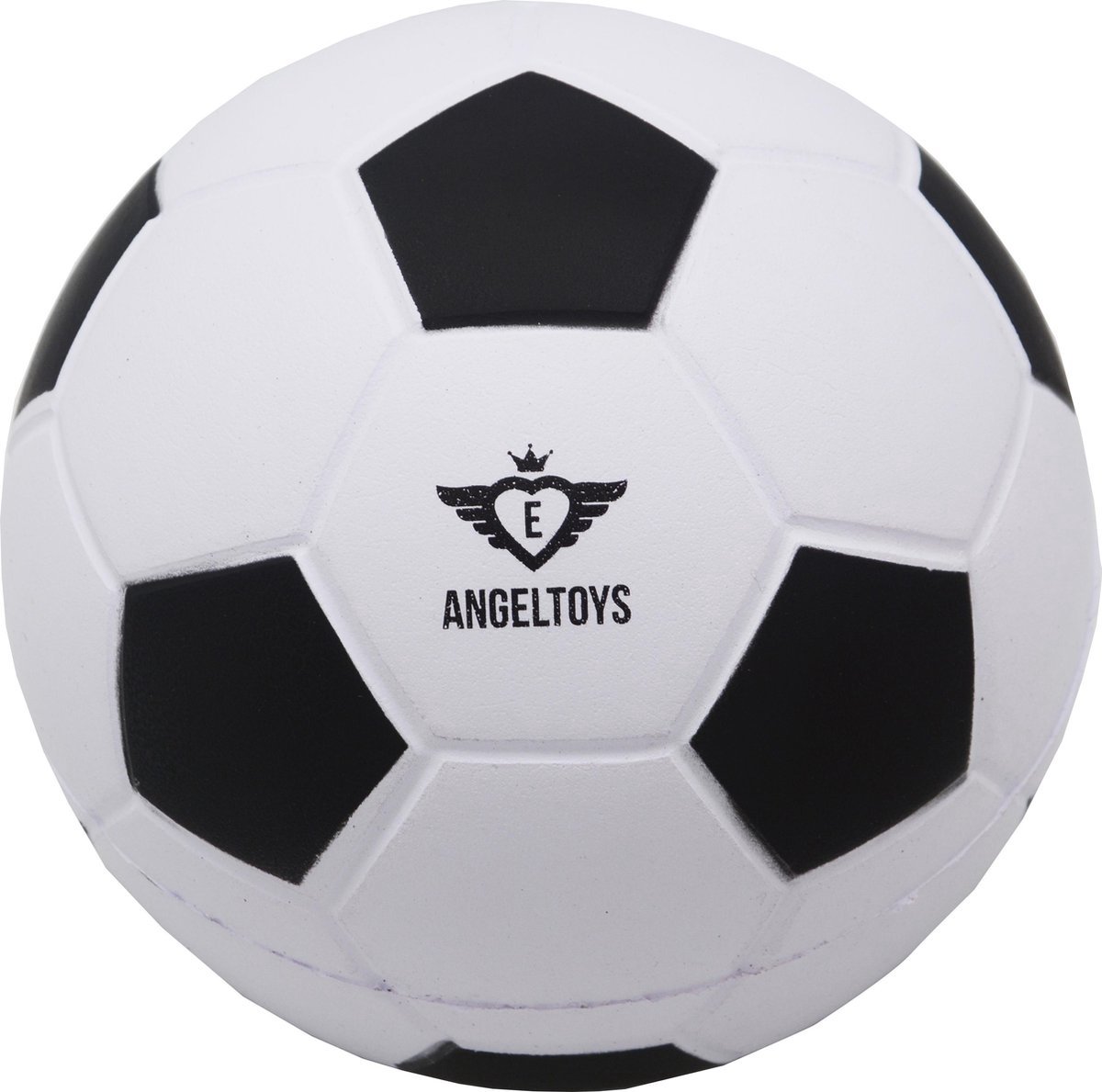 Soft Foam Voetbal – Zwart/Wit – 12,5 cm – Zachte Schuim Speelbal – Foam Sportbal – Kindvriendelijke Voetbal – Recreatief Speelgoed – Engelhart