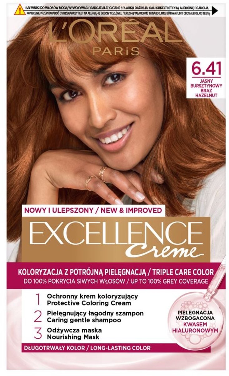 L'Oréal Paris Excellence 6.41 Hair Color - Light Amber Bronze