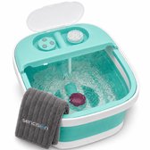 Sencision Voetenbad met Verwarming, Bubbels en Massage - Elektrisch Voetbad - Opvouwbaar - Voetenbaden - Tot 41°C - Mintgroen