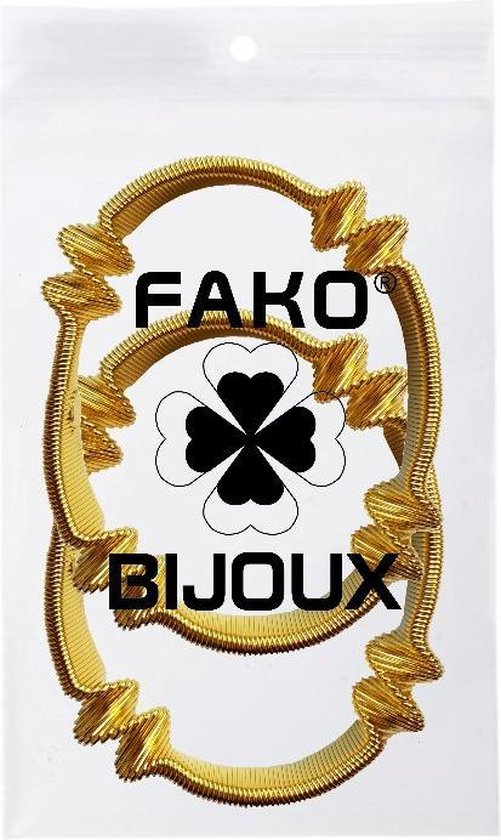 Fako Bijoux® - Mouwophouders - Twist - Goudkleurig - Fako Bijoux®