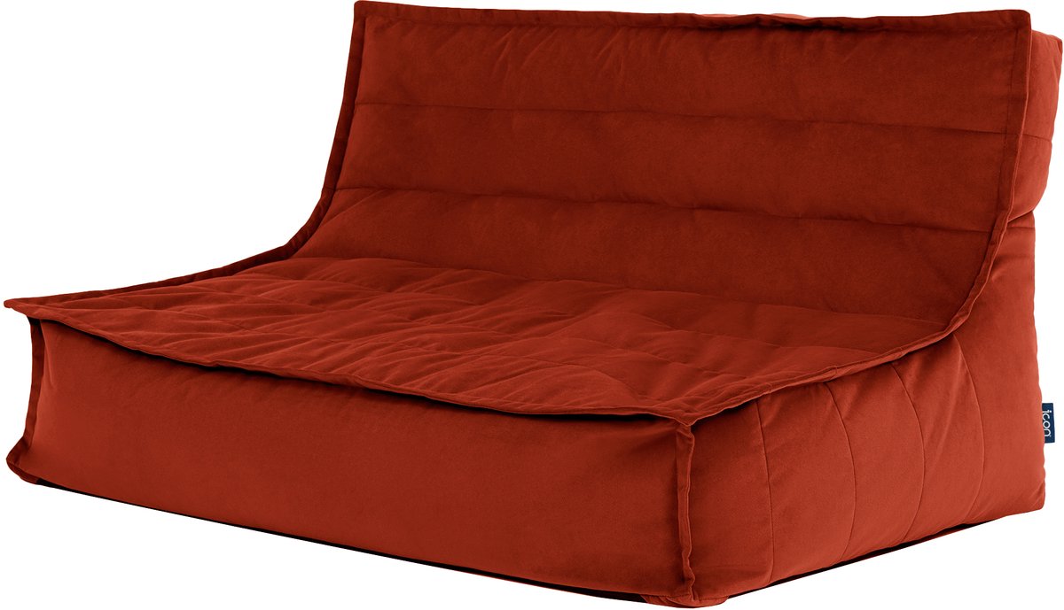 icon - Kota Zitzak Bank- Fluweel Fauteuil - Terracotta