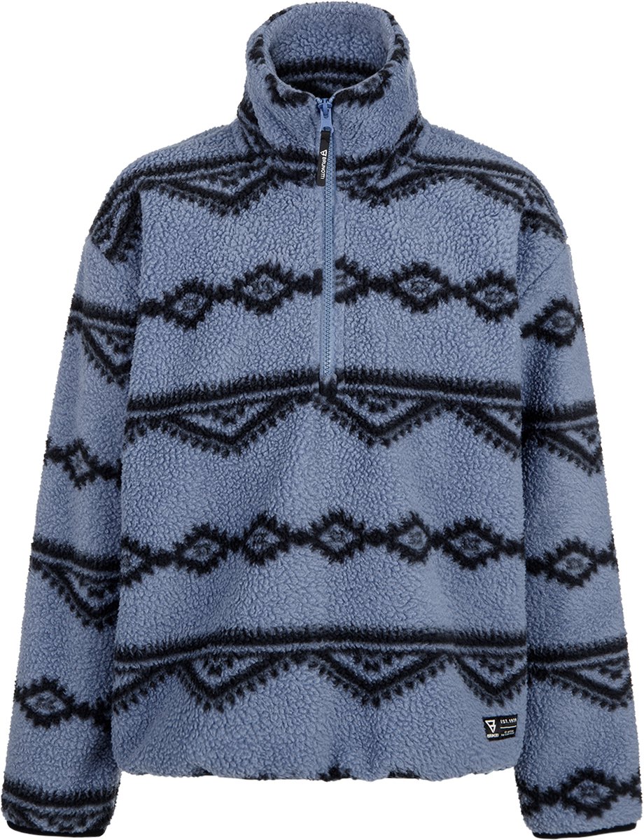 Brunotti - Kennety Teddy Fleece Jongens - Flint Stone - Fleece met Rits - Loose Fit - Everyday Wear - 128