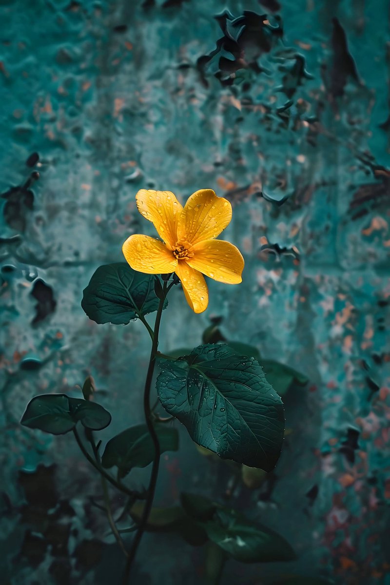 Bloem Poster - Gele - Natuur - Botanische - Artistieke - Stijlvolle - Kleurrijke - posters - formaat 70x100cm - Wanddecoratie - L3065MT