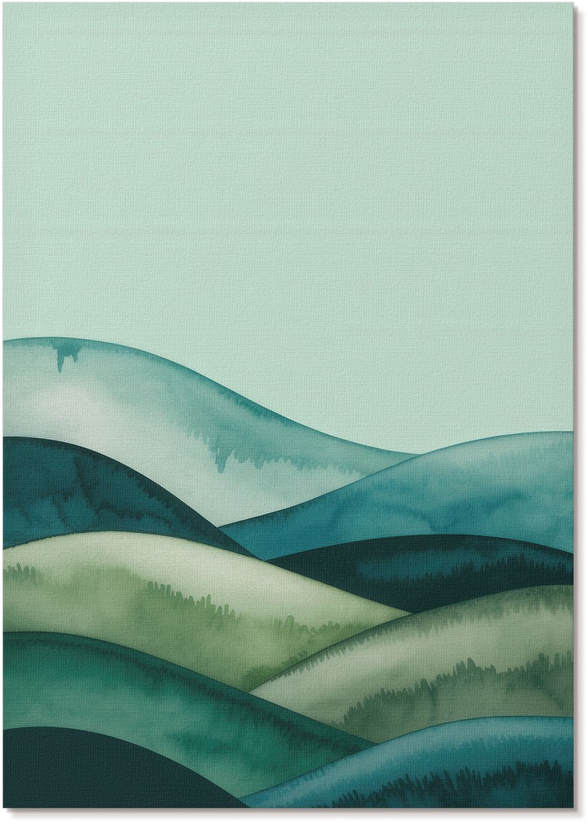 Tulup Polycanvas Poster - Vrede En Evenwicht, Fotografie - A3 - Wit Wandposter - Rechthoek - Kunstposter - Woonkamer, Slaapkamer, Kantoor - Minimalist
