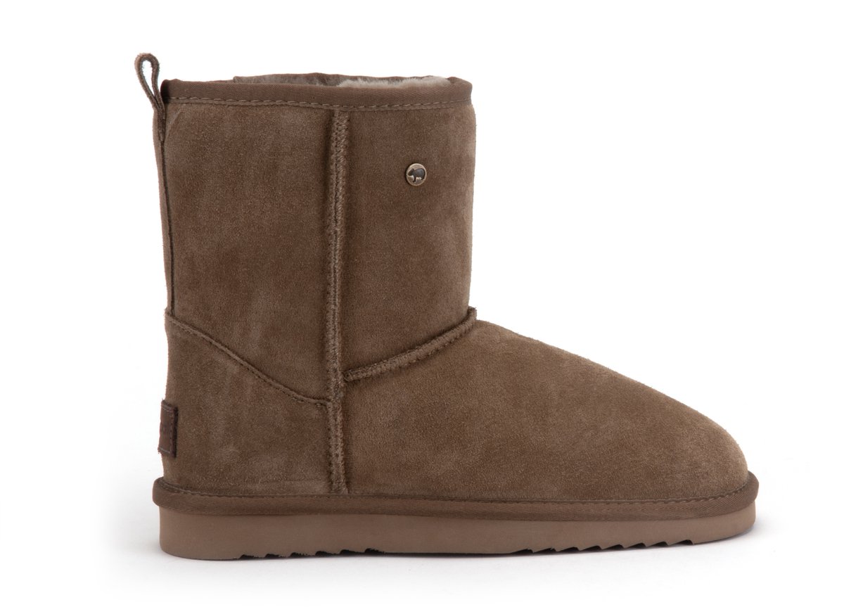 Warmbat Kangaroo Suede boot Dames Laarzen - Bruin