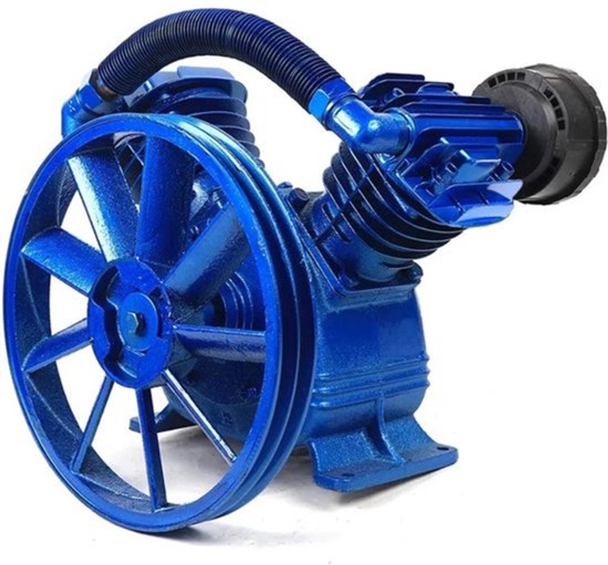 Luchtcompressor - 5.5PK 21cfm Dubbele Cilinder - 600L/min 115PSI - Metalen Pompkop - Industrieel Gebruik