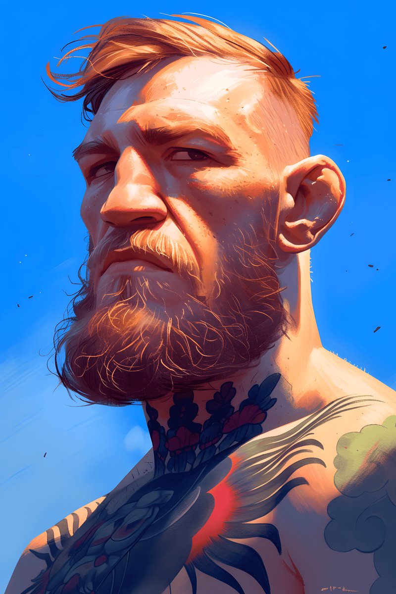 Conor McGregor Tatoeage Poster - Mcgregortatoeage - Vechters - Tattoo - Sport - Kunst - posters - formaat 30x40cm - Wanddecoratie - XS2347MT