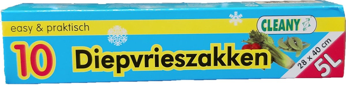 10 diepvrieszakken - 5L - 28 x 40 cm