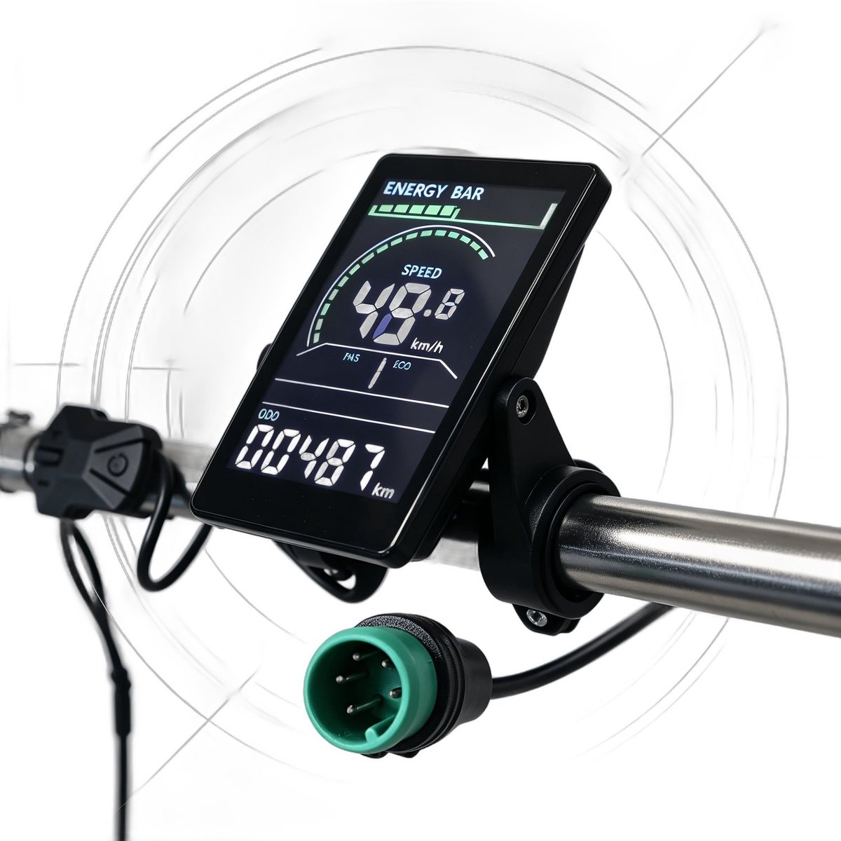 Currero Fatbike Scherm - LCD Display - Schermpje - E-Bike Accessoires - Elektrische Fiets - Dashboard - Snelheidsmeter - Kinderen & Volwassenen