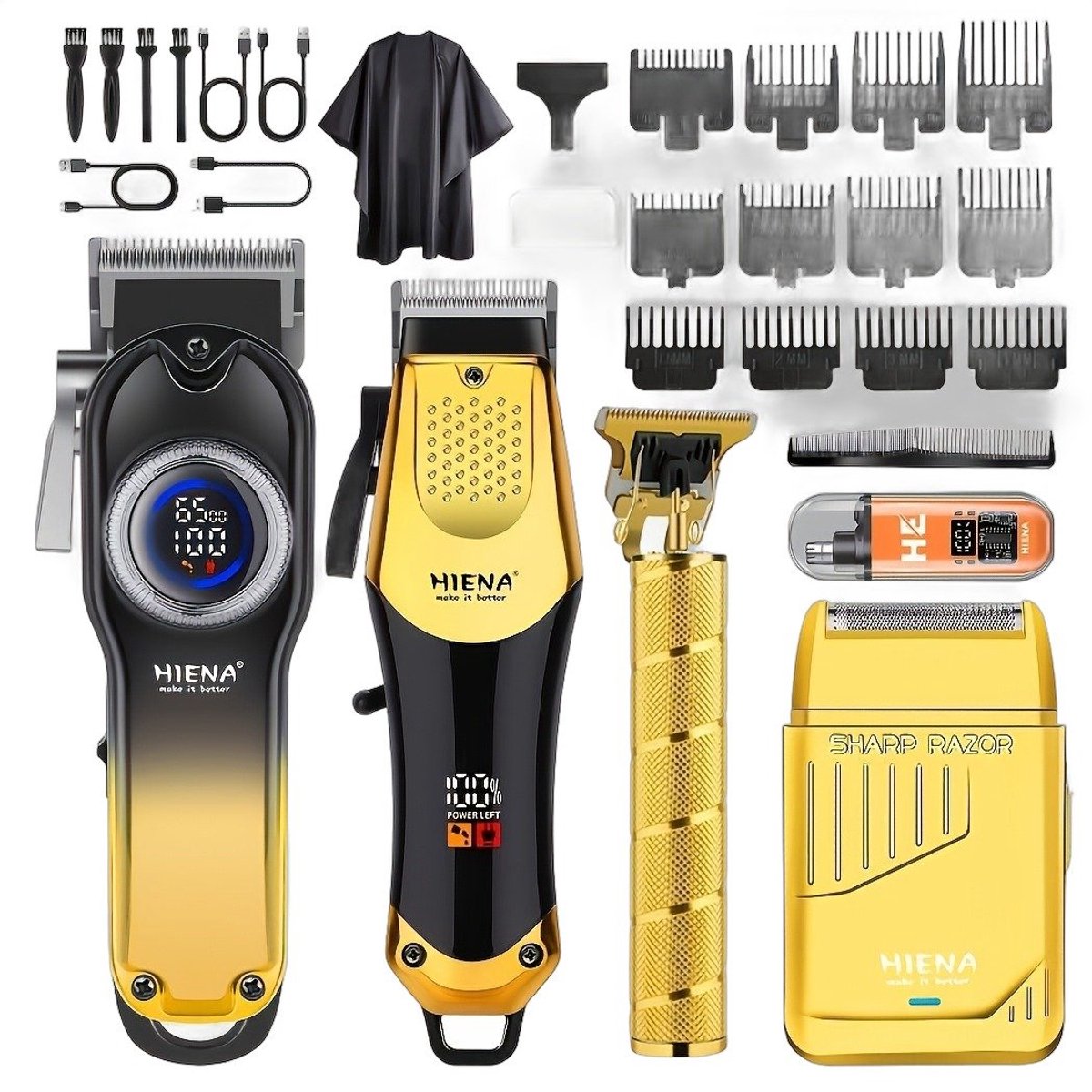 Currero Foil Shaver - Scheerapparaat Mannen - Hoofd Scheerapparaat - Head Shaver - Tondeuse met Trimmer - Lichaam en Baard - Oplaadbaar