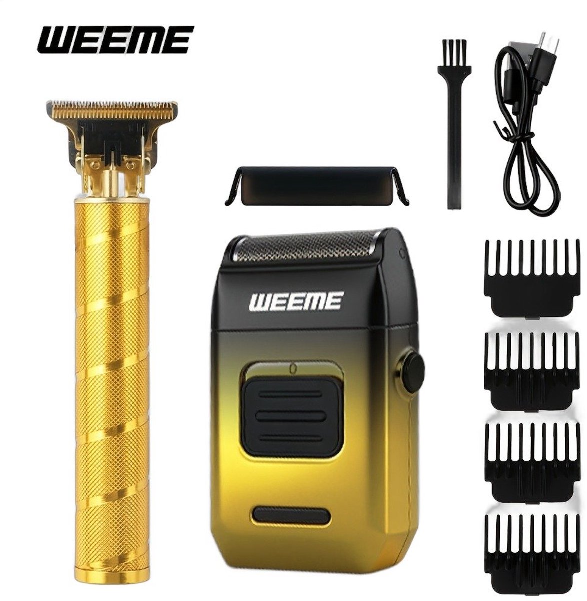 Currero Foil Shaver - Scheerapparaat Mannen - Hoofd Scheerapparaat - Head Shaver - Tondeuse met Trimmer - Lichaam en Baard - Oplaadbaar