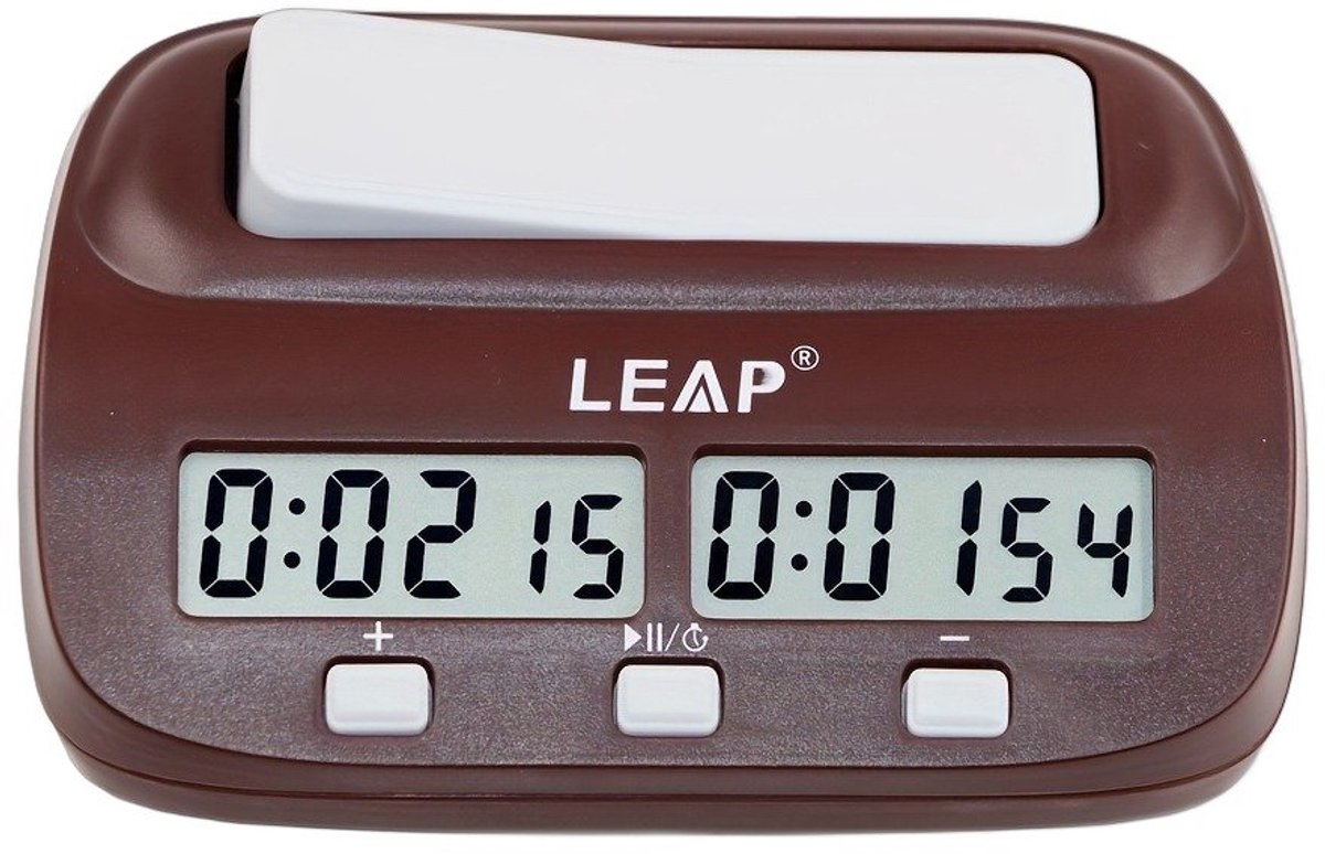 Currero Schaakcomputer - Elektronisch Schaakspel - Schaakklok - Schaak Timer - Nederlandstalig - Digitaal - Kinderen en Volwassenen - Rood