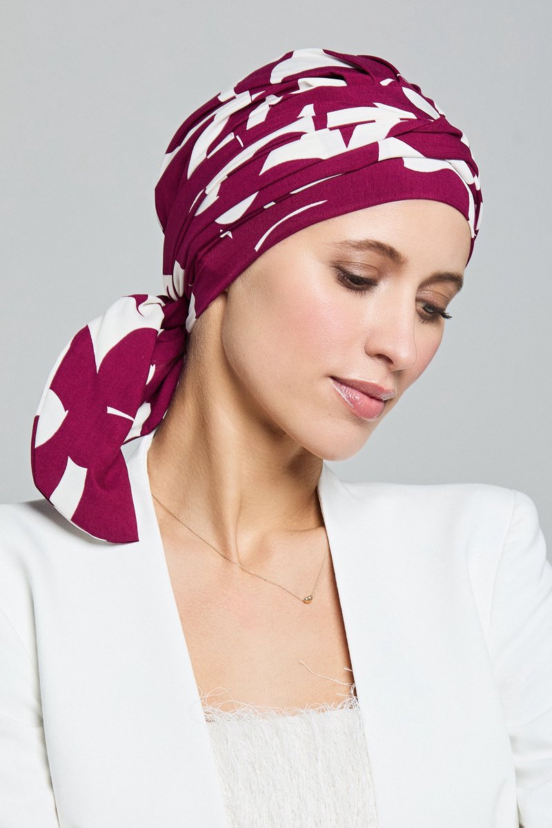Gisela Mayer chemo hoofdband Nola - lang - Magenta