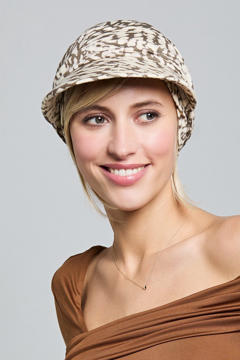 Gisela Mayer chemo cap Nele Sun - Zwart/Café
