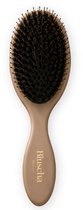 Bluscha® - Haarborstel - Hair Brush - Zwijnenhaar & Nylon - Extension Brush - Haarextensions - Anti Klit Borstel - Detangling Brush - Voor Lang, Dik & Natuurlijk Haar - Glans - Luxe Velours Opbergetui