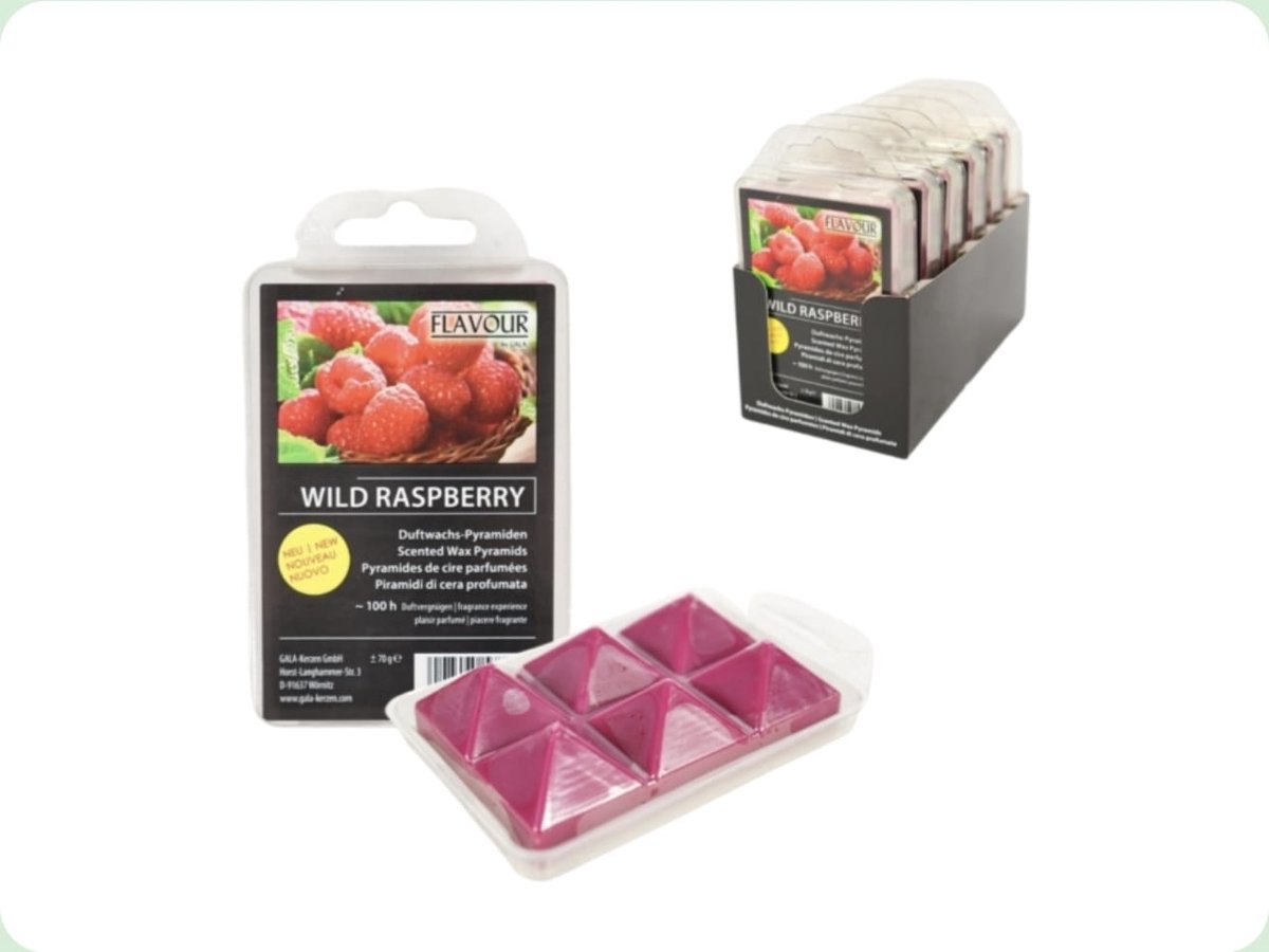 Gala Waxmelts Wild Raspberry 6 Doosjes 36 Waxmelts Geurwax Geurverspreider