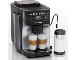 Siemens EQ600 iAroma - TP605EM3 - Volautomatische koffiemachine - RVS - Verlichting - 10 profielen - incl. melkbeker - 2026 editie