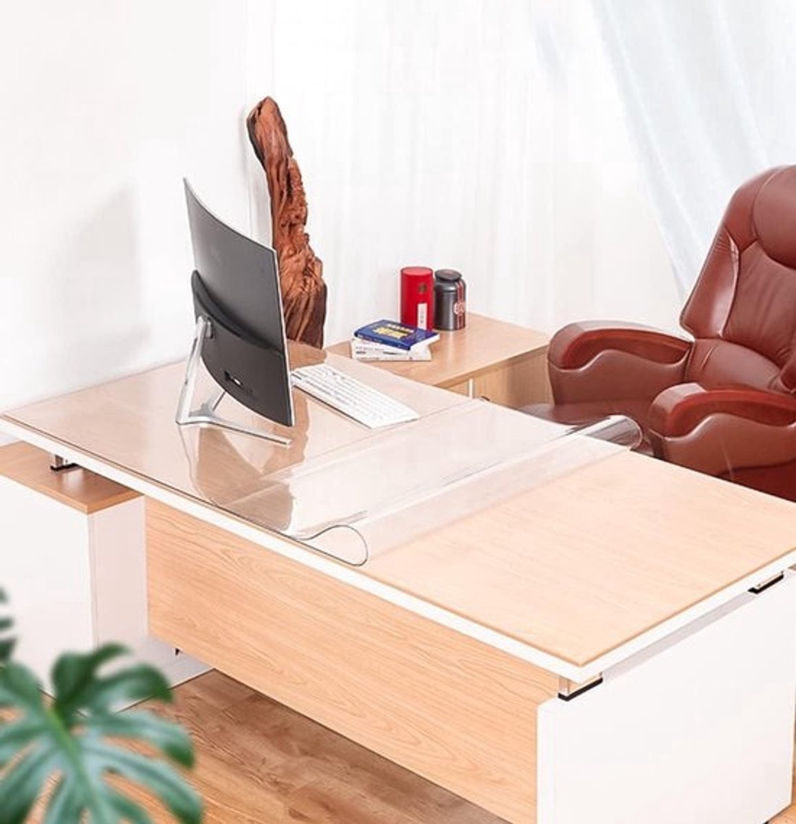 Tafelkleed Transparant - Tafelbeschermer Zacht Glas - Meubels Beschermen - 2mm Dik PVC - 60x130cm - Transparant