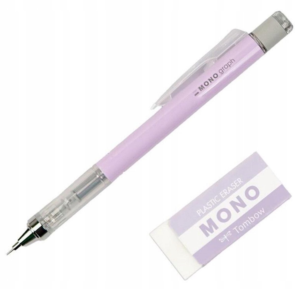 Tombow Mono Graph Pastel Potlood 0.5mm met Gum - HB