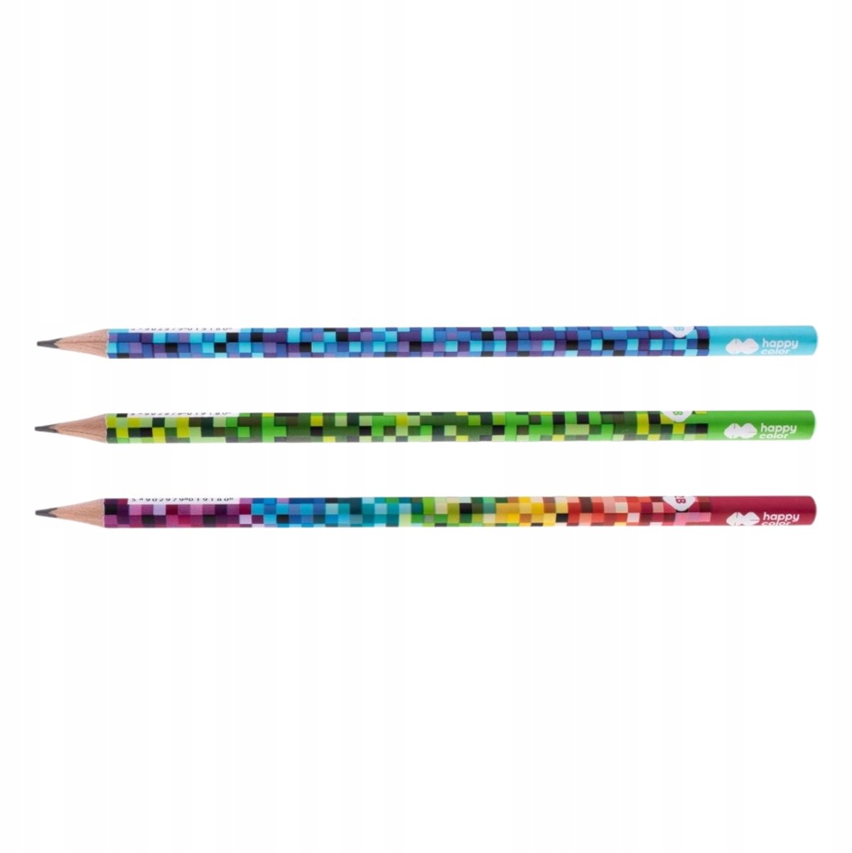 Driehoekige Potlood 2B Zacht Zonder Gum PIXI Pixel Happy Color
