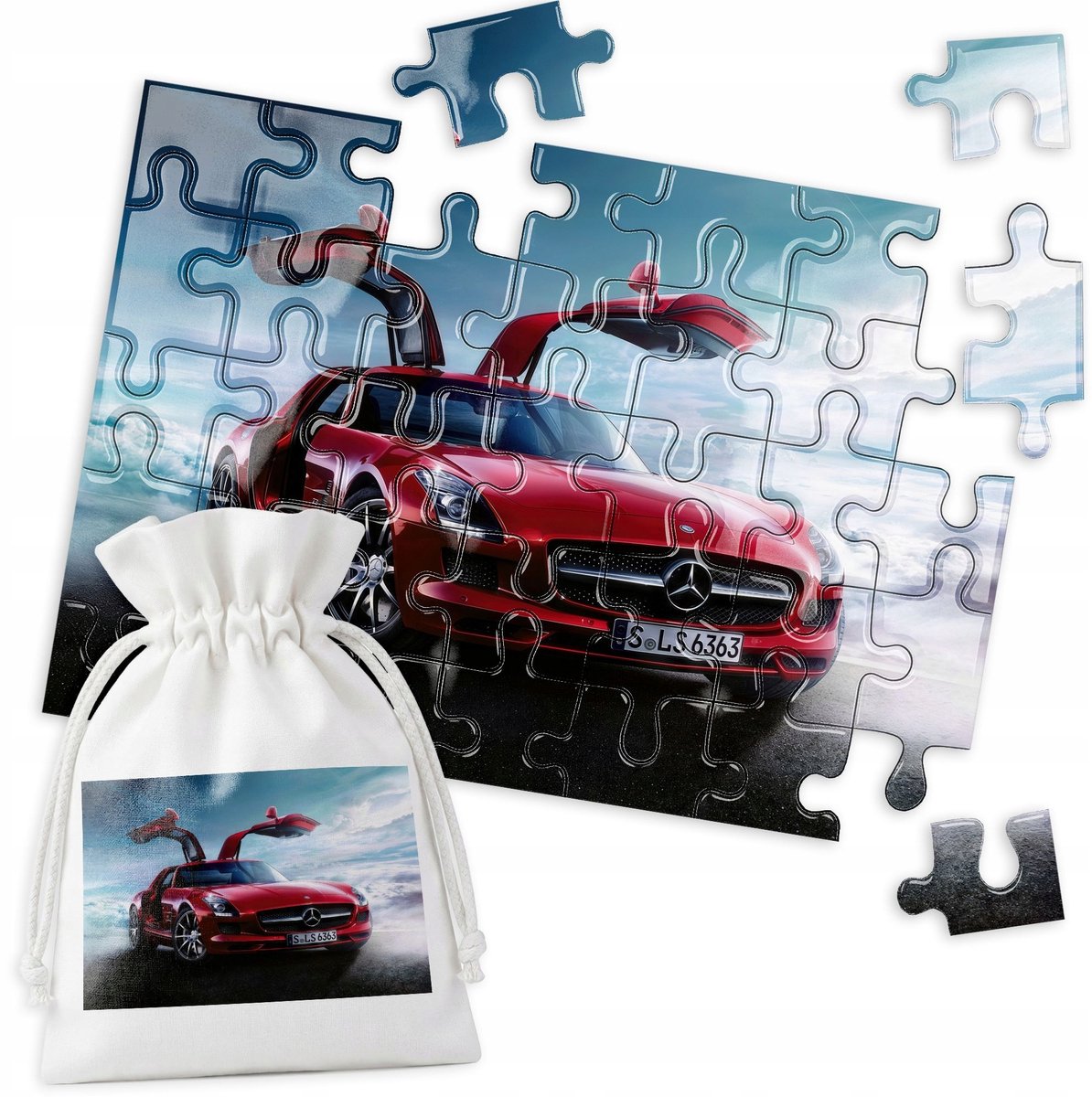 Mercedes SLS AMG Puzzel - 35 Stuk - Educatief Speelgoed