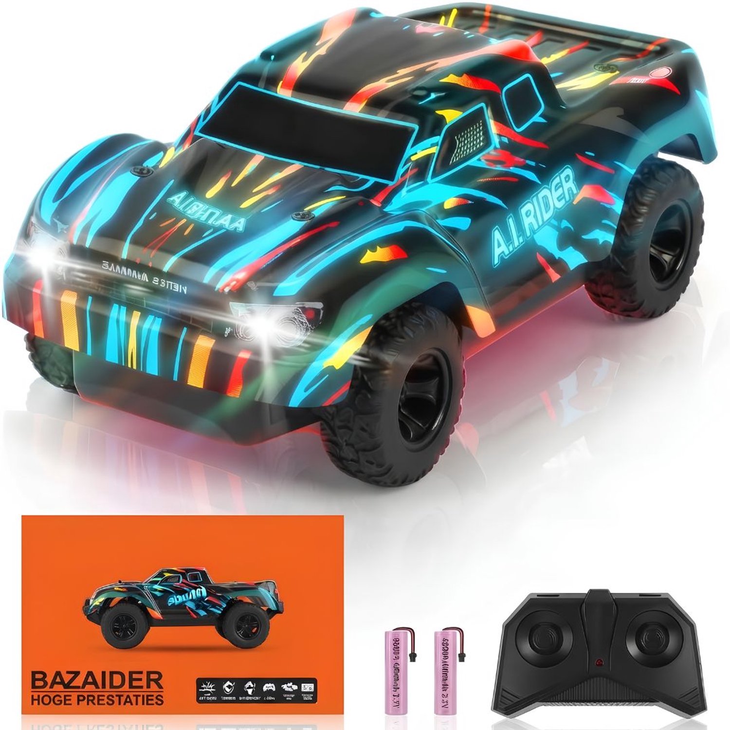 KLS® RC Auto - Bestuurbare Auto - Afstandbestuurbaar Race Drift Car - Zwart - 31cm x 20cm x 13cm