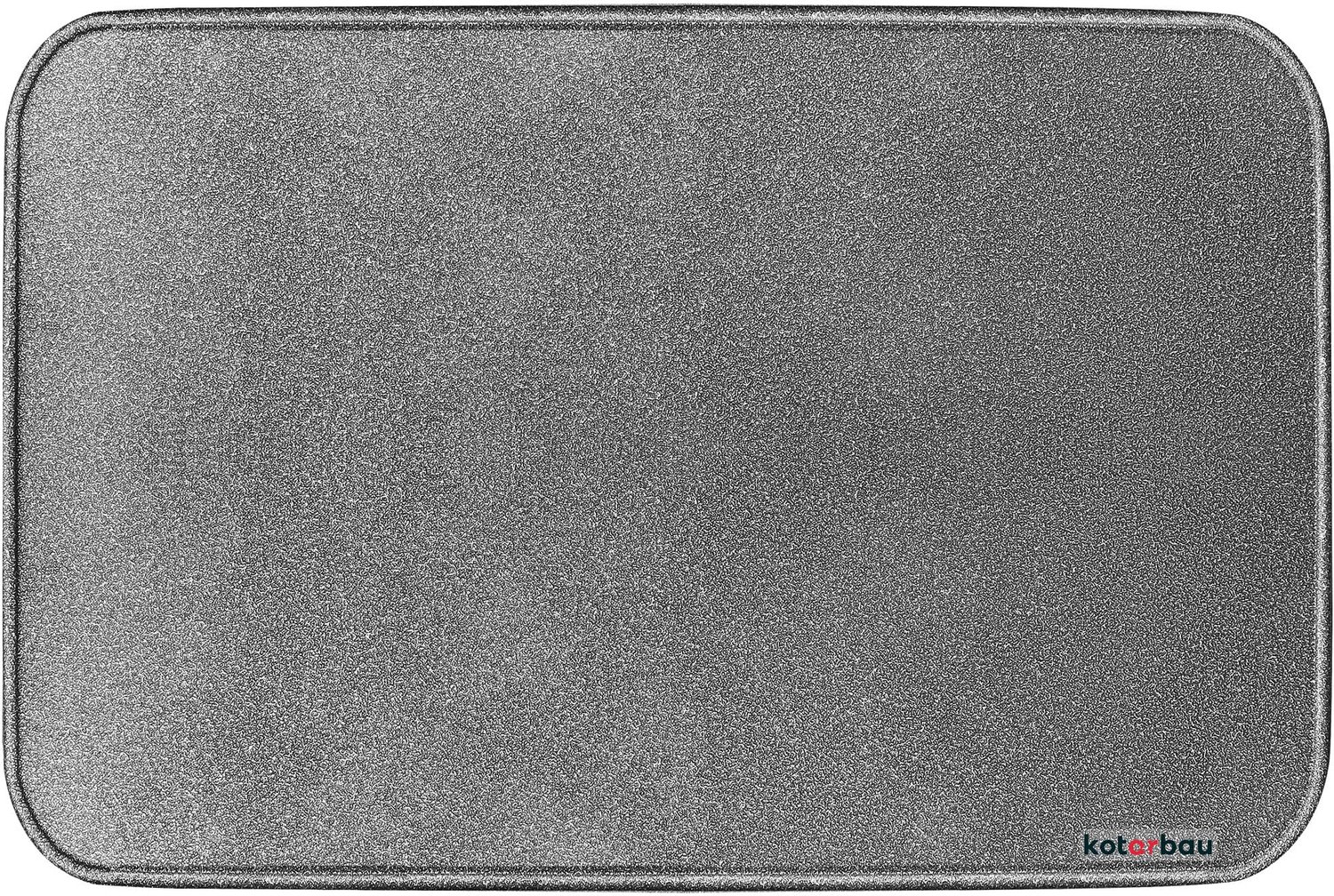 KOTARBAU® Kachel Vloerplaat 60x48 cm - Vloerplaat voor Open Haard Brandwerende Open Haard Mat - Brandvertragend Haardpad - Gepoedercoat Staal - Antiek Zilver