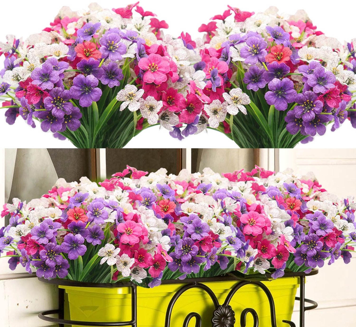 12 Bundels Kunstbloemen voor Binnen en Buiten