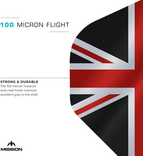 Mission Alliance 150 Black & Red NO2 - Dart Flights van Mission — afbeelding 5