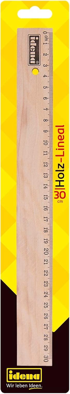 Idena Houten Liniaal 30 cm FSC Gecertificeerd