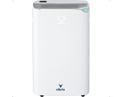 Vibrix DryFlow20 Luchtontvochtiger & Luchtreiniger – 20L per dag – Wasdroogfunctie – Energiezuinig – Ontvochtiger voor Badkamer, Kelder, Zolder & Slaapkamer – Slimme Dehumidifier