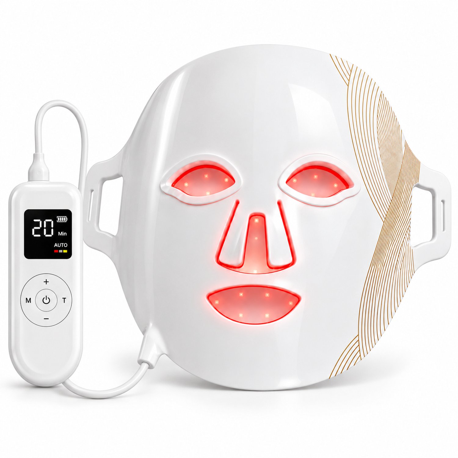 LED Masker Lichttherapie – LED Gezichtsmasker - Red Light Therapy - Huidverjongingsapparaat - Collageen masker - Gezichtsmasker voor Huidverzorging – Inclusief Afstandsbediening