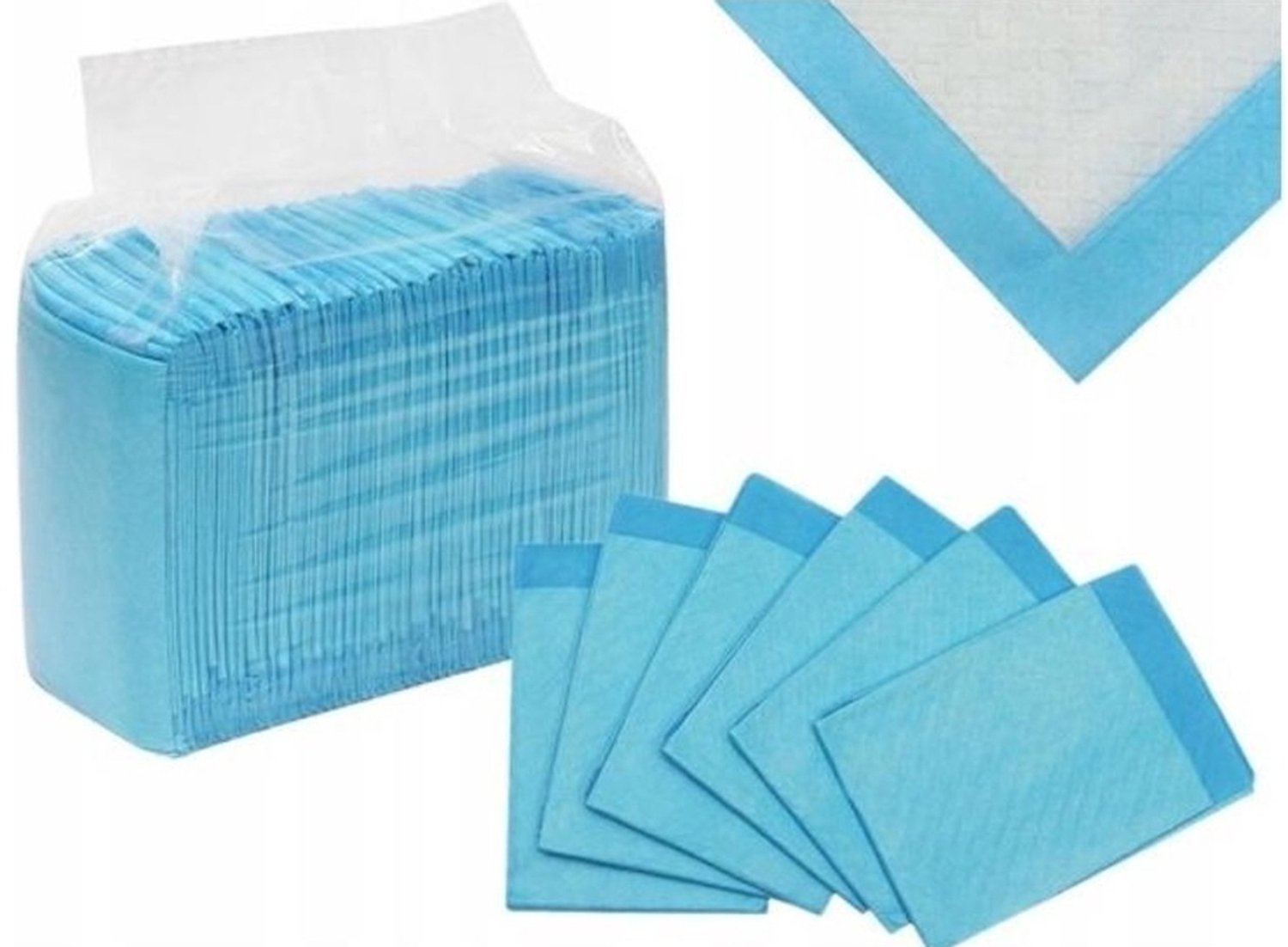 Ilso absorberende Bed Onderleggers Pads - Celstof Incontinentie Matras Absorptie Doeken - Waterproof - Set van 50 Stuks - Wegwerp Hygiënische Kat/Puppy/Kind - Trainings steeklaken - trainingsmat