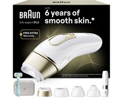 Braun IPL Silk·expert Pro 5 - IPL ontharingsapparaat - PL5412 - Ontharing Voor Thuis - 4 Opzetstukken