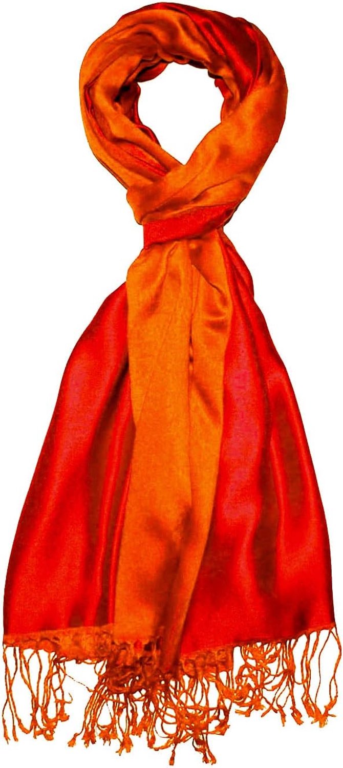 Luxe Heren Sjaal Zijde & Viscose - 70x190cm - Tweekleurig