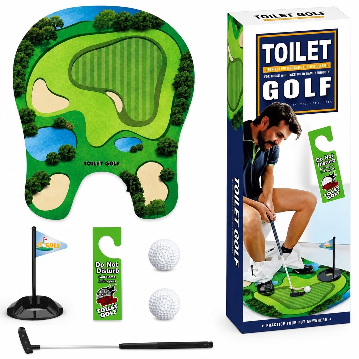 K&R Ventures Toiletgolfset - 6-delig
