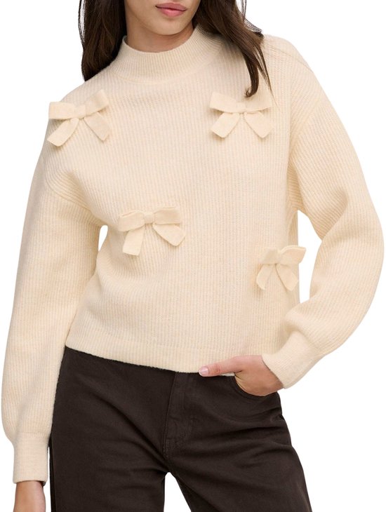 ONLY - ONLLISA LS BOW PULLOVER KNT NOOS Dames Trui