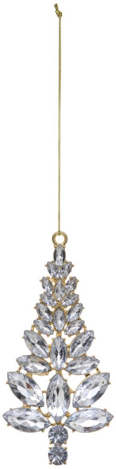 Atmosphera Créateur d'intérieur® SDN METALEN DENNENBOOM STRASS 12CM Argent