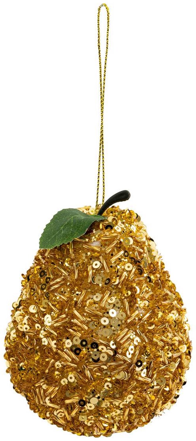Feeric lights & Christmas Kerstbal met gouden pailletten, 9 cm Doré