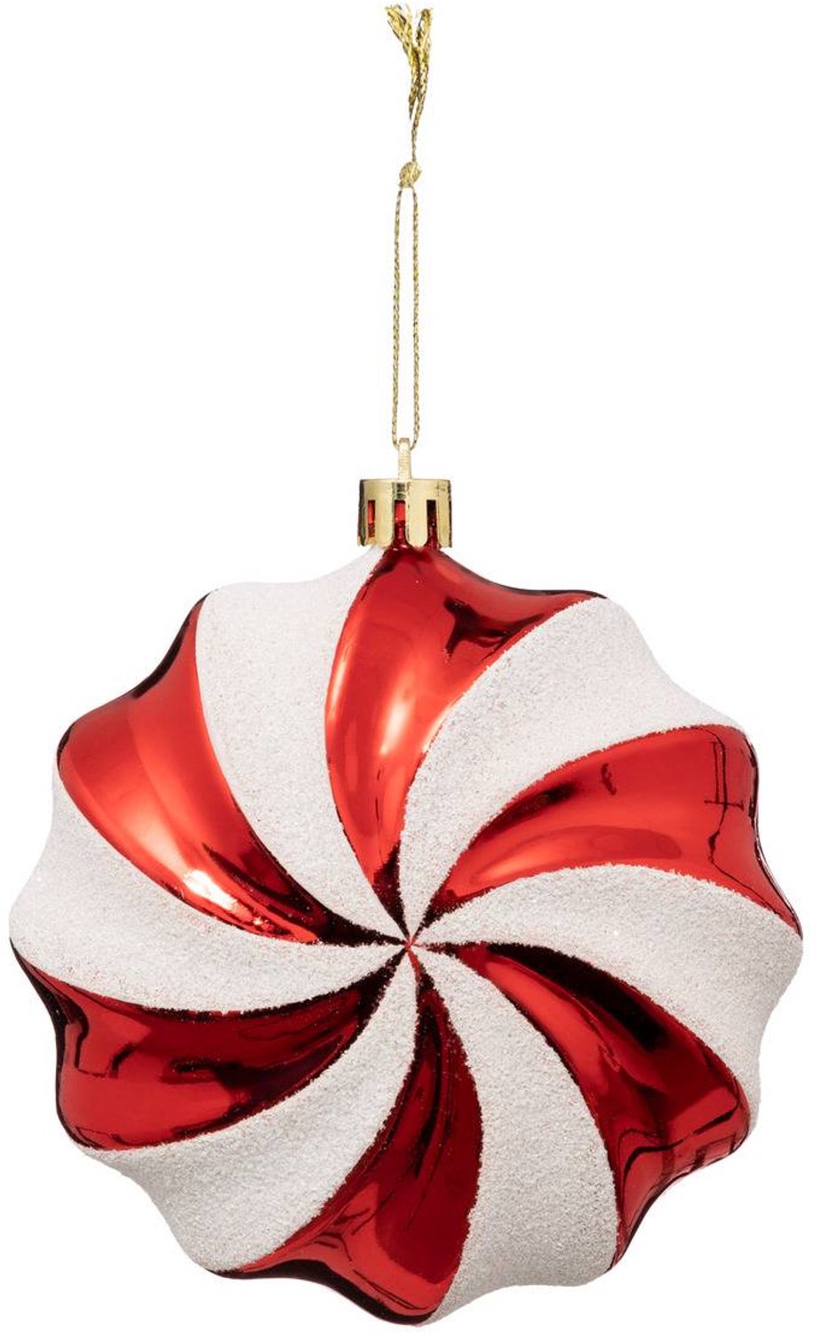 Feeric lights & Christmas Rood-witte plastic kerstspiraal, diameter 10 cm Rouge