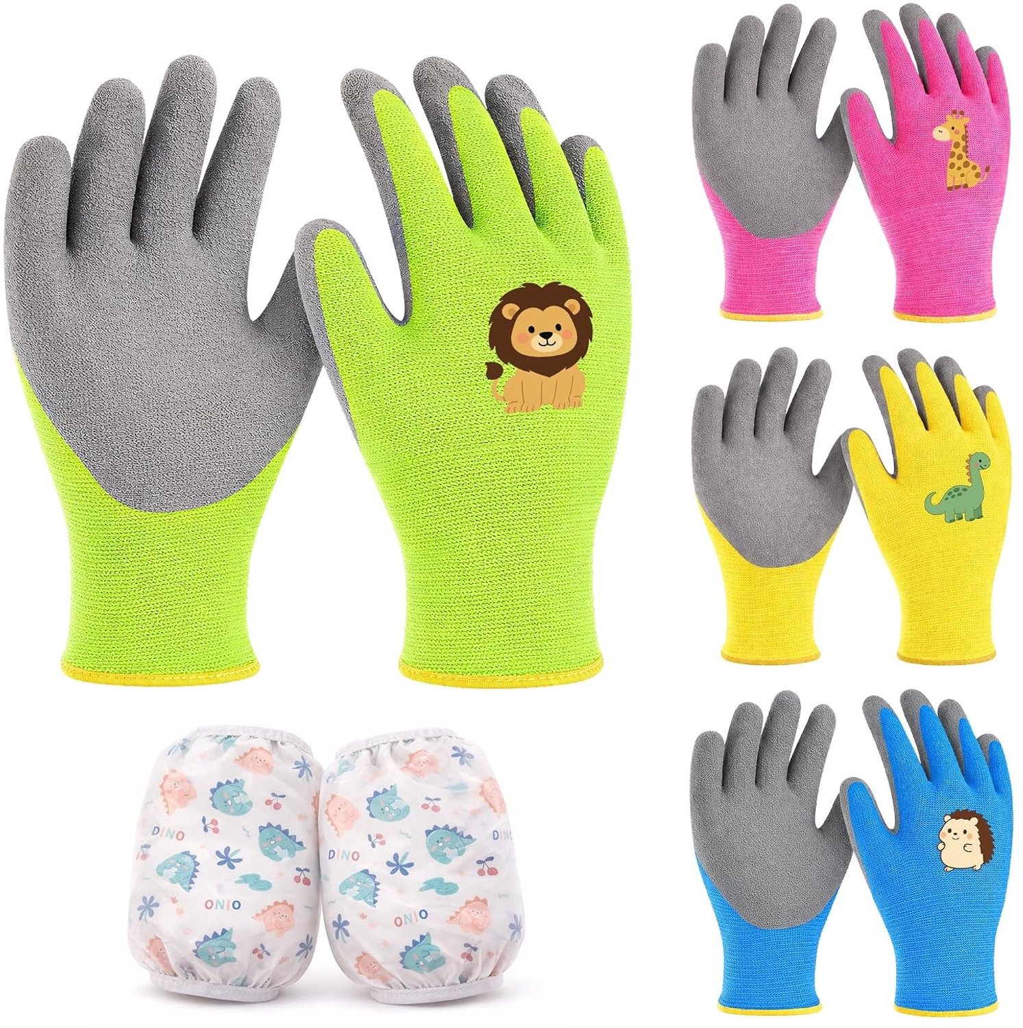 Kinderen tuinwerkhandschoenen - 4 paar multifunctionele handschoenen voor buitenactiviteiten