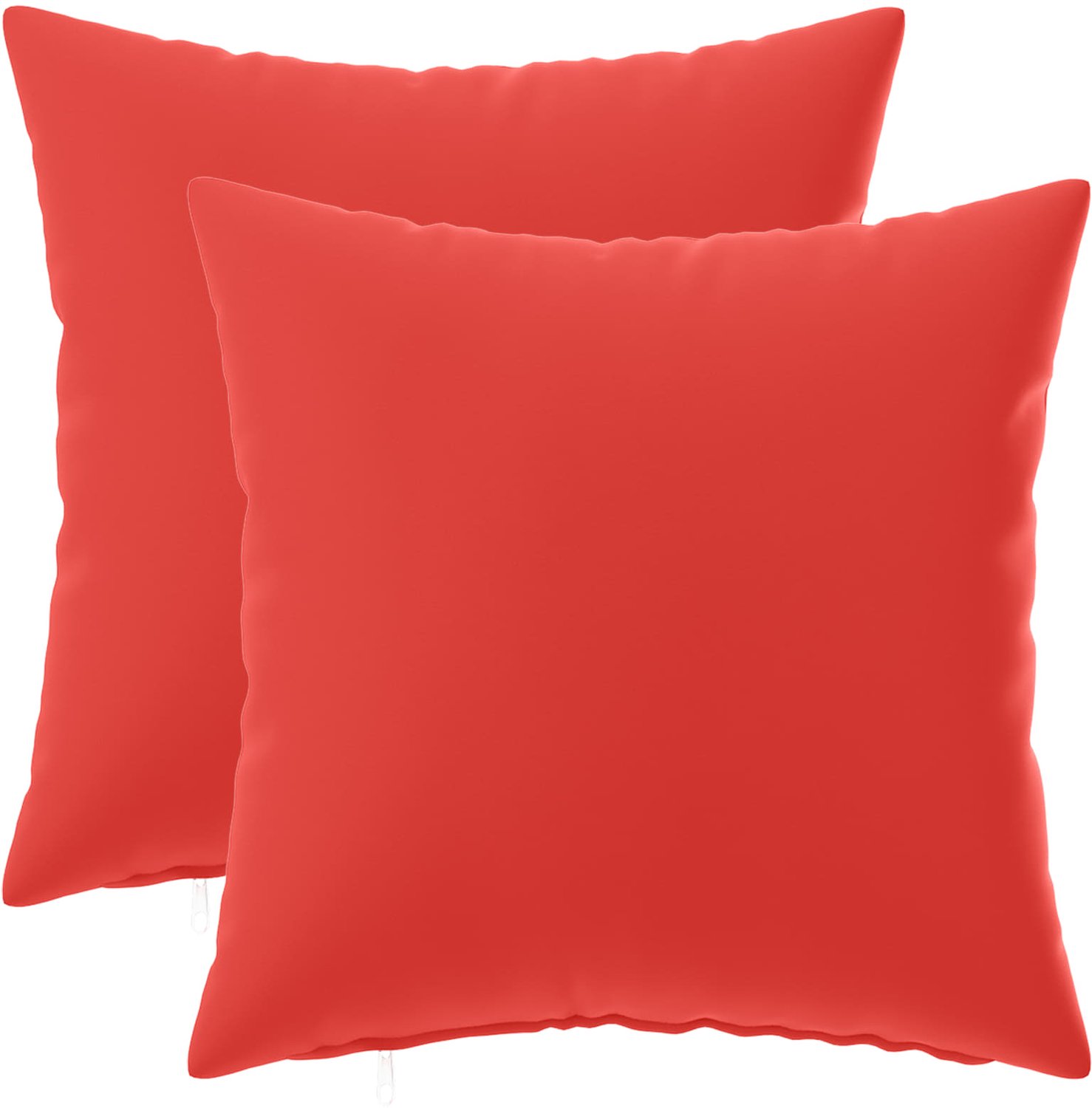 vidaXL Dekenkussen - 2 - st - HEERLEN - Rood - 35 - x - 35 - cm - Polyester